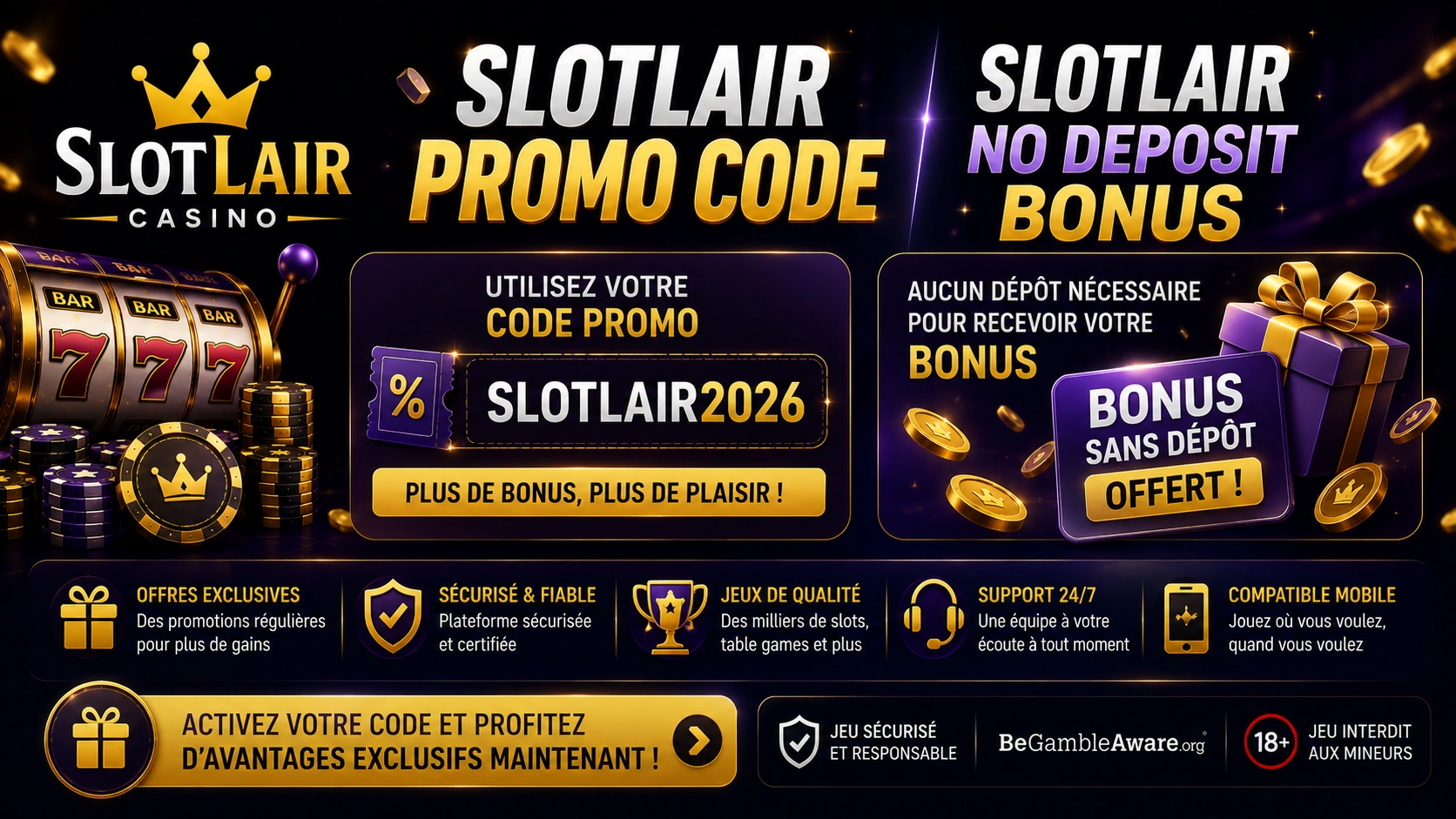 Slotlair Promo Code | Slotlair No Deposit Bonus