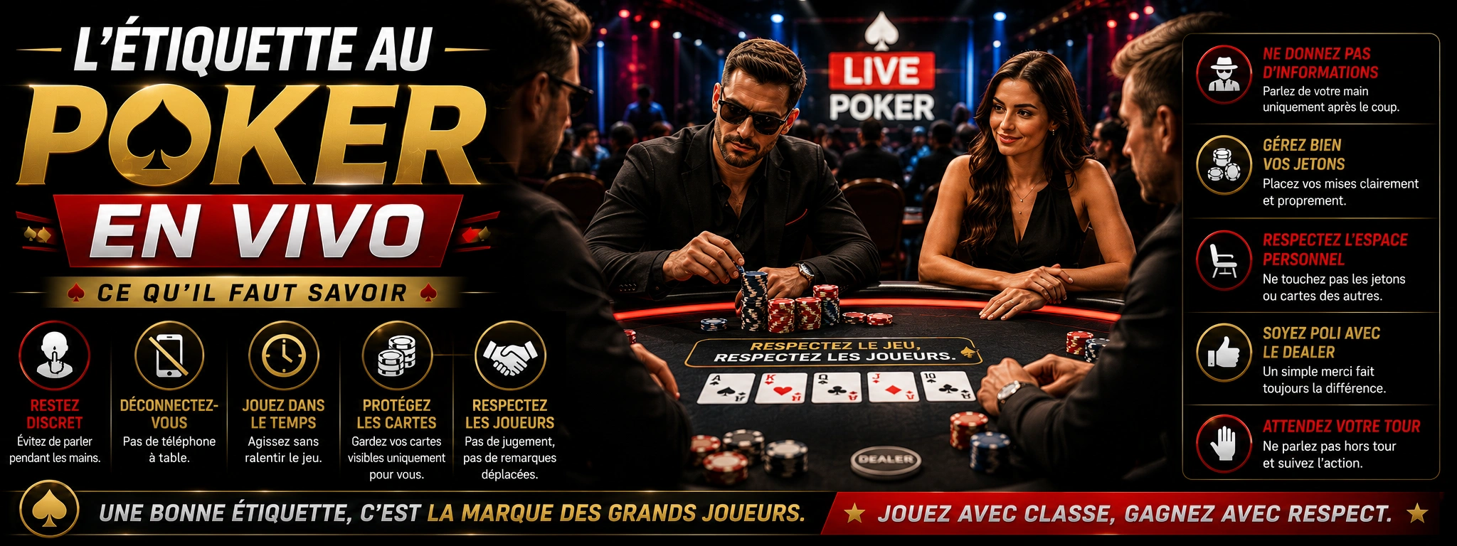 L'Ătiquette au Poker en Vivo : Ce Qu'Il Faut Savoir