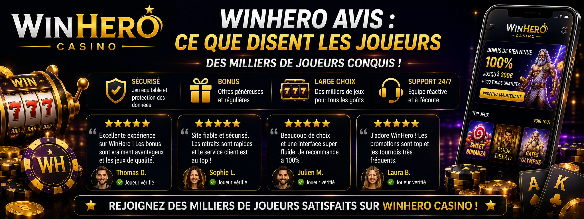 WinHero Avis : ce que disent les joueurs
