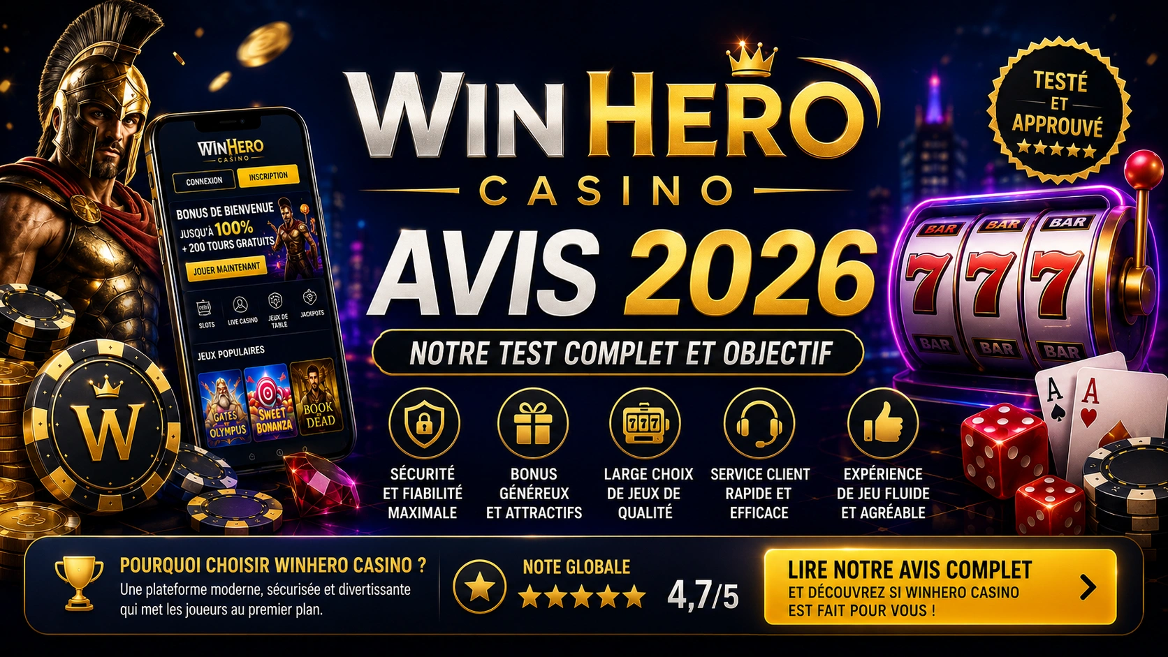 WinHero Casino Avis 2026